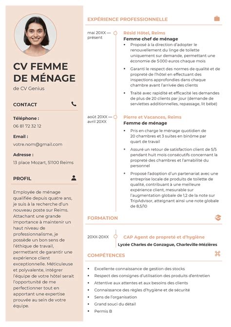 cv femme de ménage|CV femme de ménage : exemples et modèles gratuits。